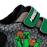 Minecraft Creeper, Tenis Original con Luces, Color Negro-Verde para Niño, Varias Tallas