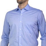 Nautica Camisa para Caballero Azul Cuello 18.5 Manga 32/33