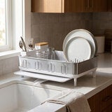 simplehuman, Escurridor de Platos de Acero Inoxidable con Base de Plástico