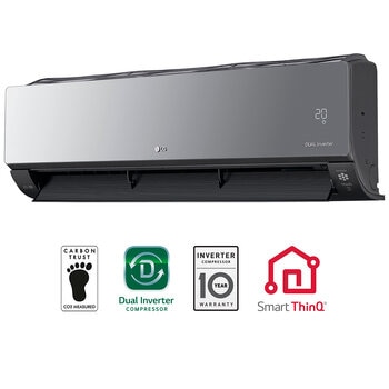 LG Aire Acondicionado ArtCool Inverter, VR182HW, Enfriamiento y Calefacción, 220V, 1.5 Toneladas, 18,000 BTU/h, WiFi