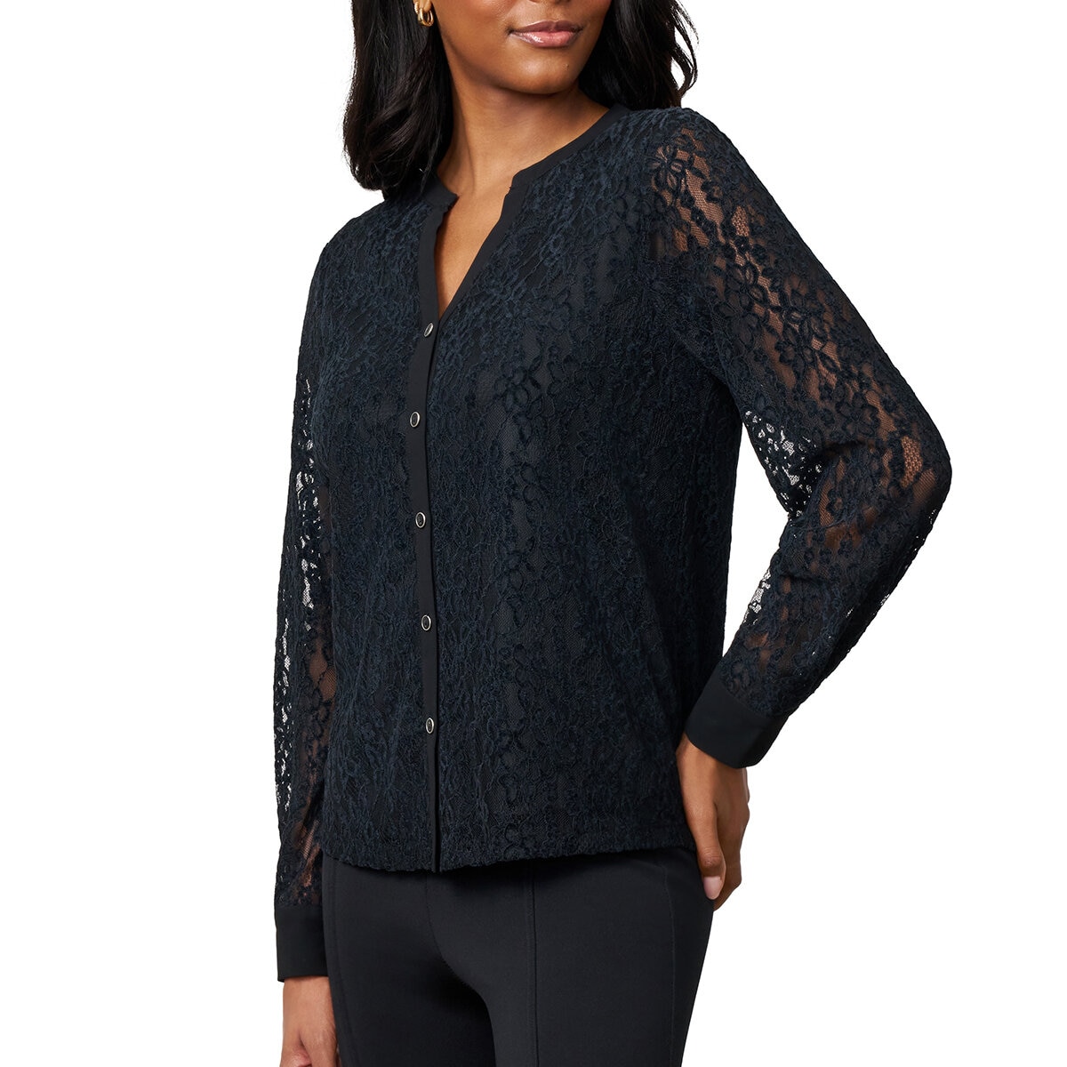 Cable and Gauge Blusa para Dama Negro Extra Grande Cable and Gauge Blusa para Dama Negro Extra Grande