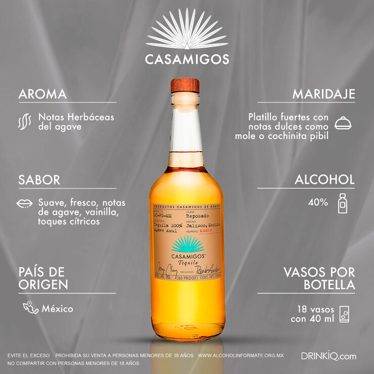 Tequila Casamigos Reposado 750ml