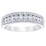 Anillo, 0.50ctw Diamantes, Oro Blanco de 14K Anillo, 0.50ctw Diamantes, Oro Blanco de 14K