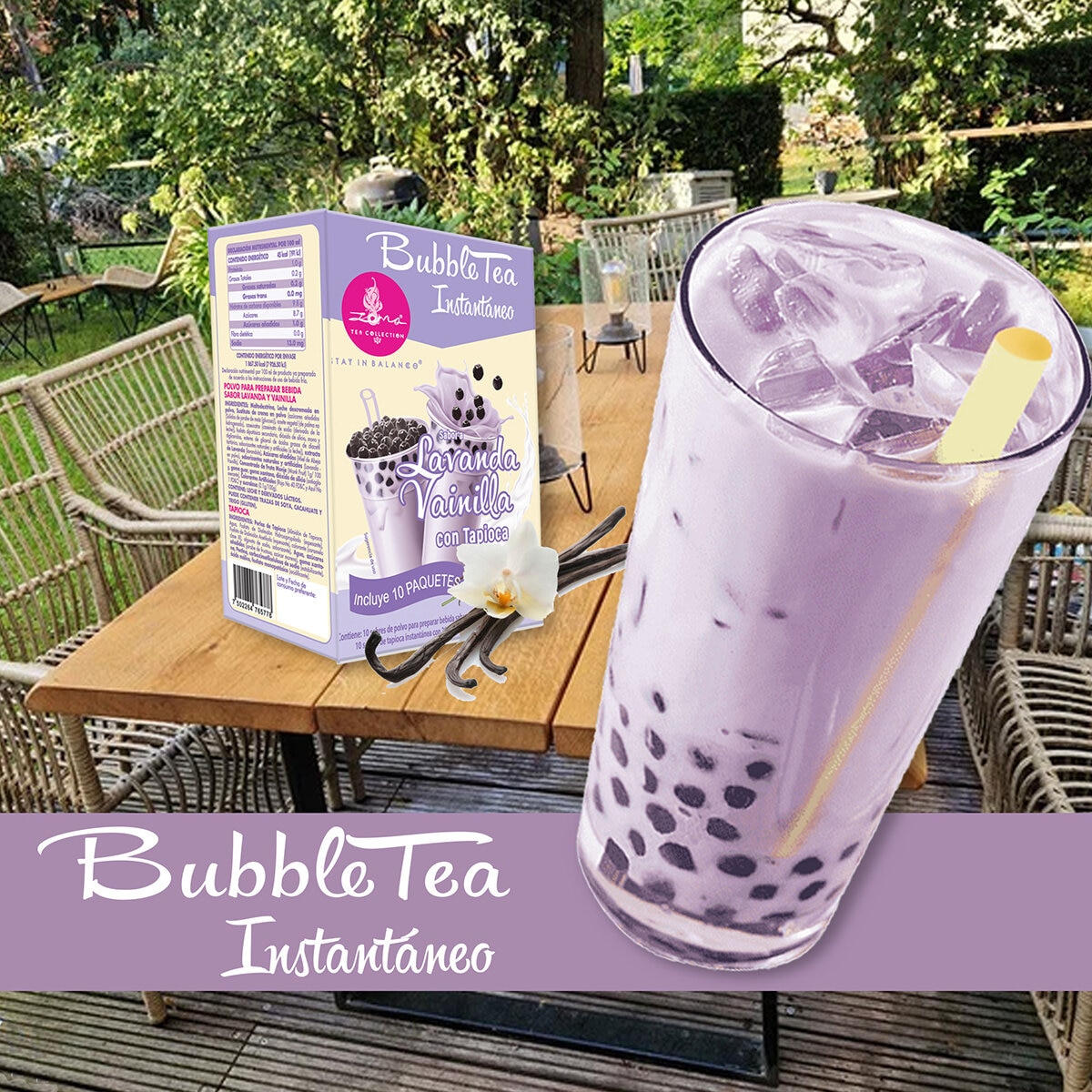 Zoma Tea Collection Bubble Tea Instantáneo Sabor Vainilla Lavanda 650 g Zoma Tea Collection Bubble Tea Instantáneo Sabor Vainilla Lavanda 650 g