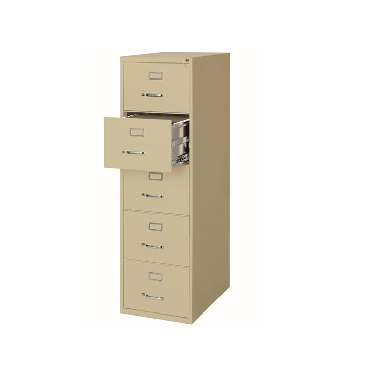 Hirsh Archivero con 4 Cajones Tamaño Oficio Color Almendra