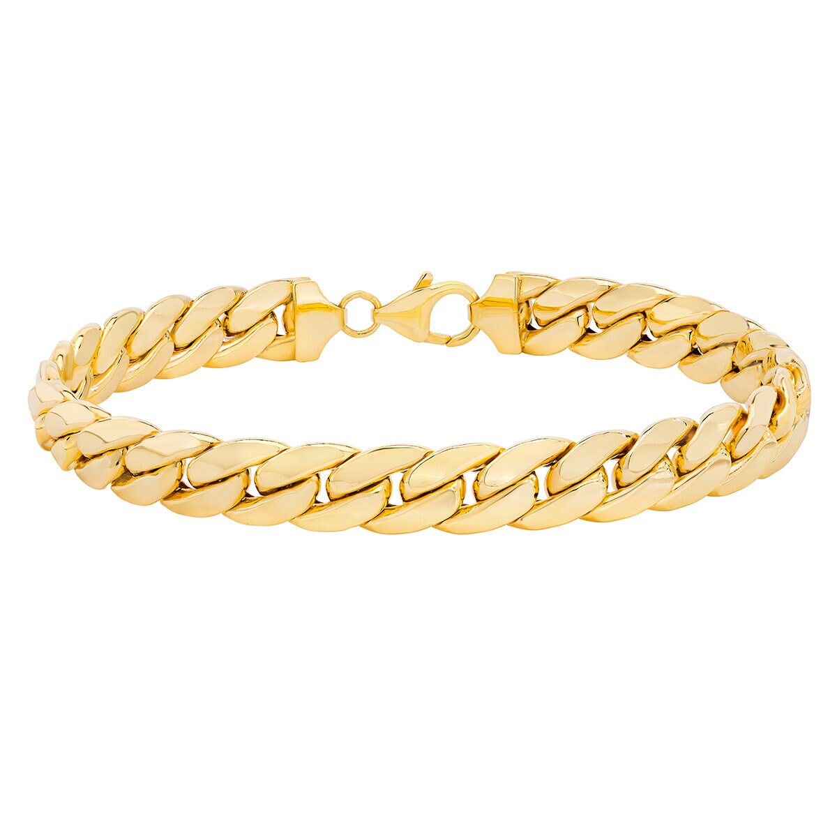 Pulsera para Caballero, Oro Amarillo de 14K, 21.59cm