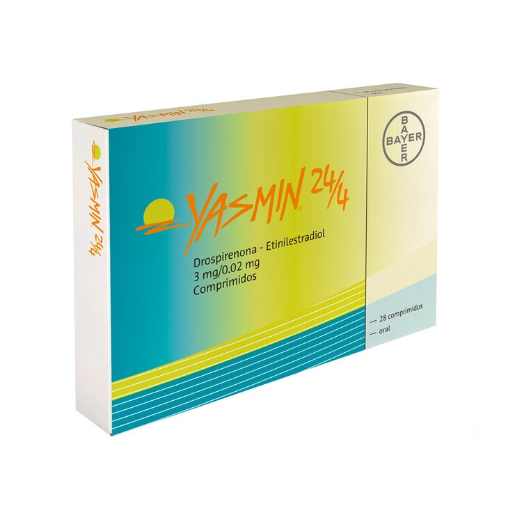 Yasmin 24/4 3mg /0.02 mg con 28 Comprimidos