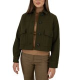 Nine West Abrigo Corto para Dama Verde Extra Grande