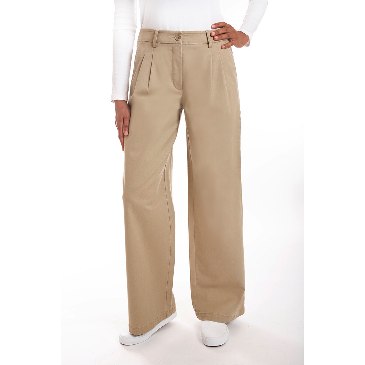 Mario Serrani Italy Pantalones para Dama café extra chica