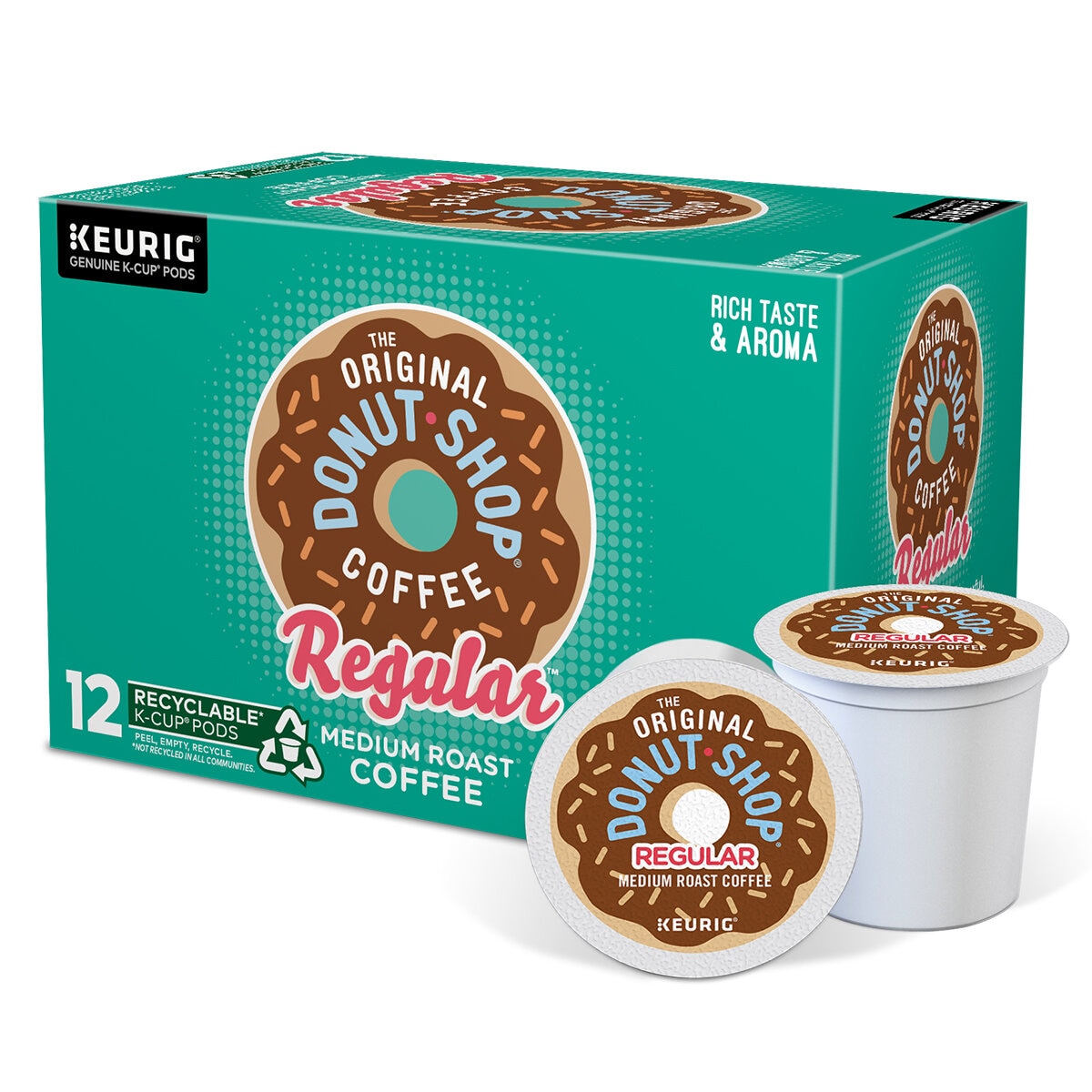 Keurig, Donut Shop Regular Medium Roast, 72 cápsulas K-Cup