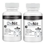 HealthAddiction OxNit Óxido Nítrico 2 Frascos de 90 Cápsulas c/u
