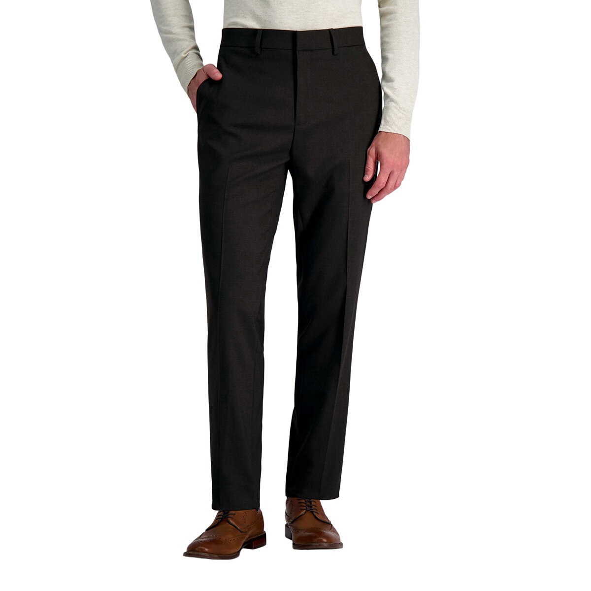 Haggar Pantalones para caballero café 38 x 32