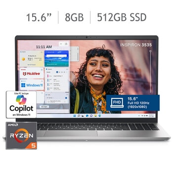 DELL Inspiron 3535 Laptop 15.6" Full HD AMD Ryzen 5 8GB 512GB SSD