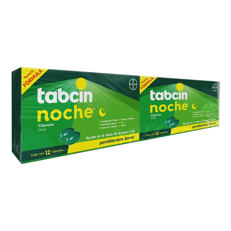 Tabcin Pods Noche 2 Cajas de 12 Cápsulas c/u