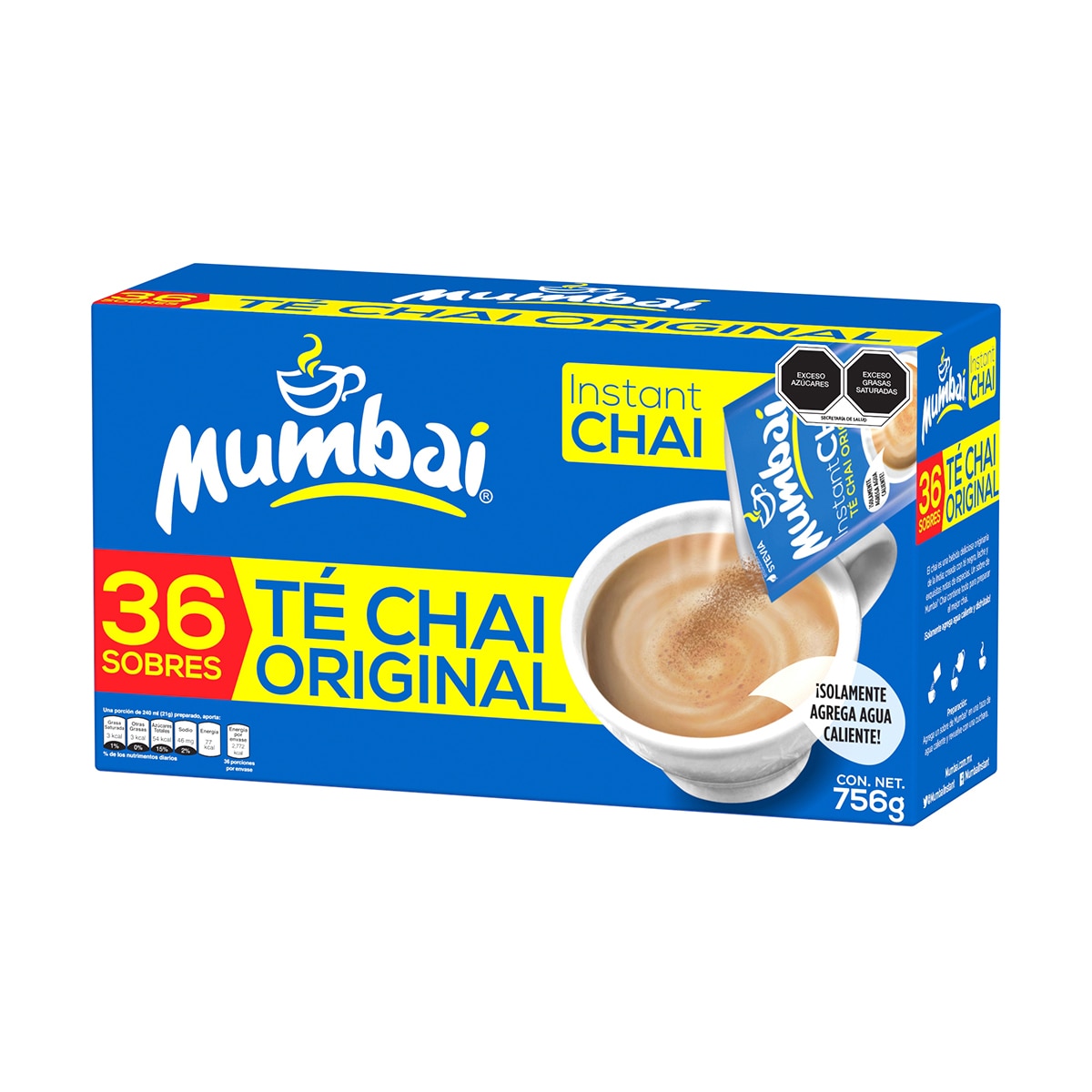 Mumbai Té Chai 36 sobres de 84 g Costco México