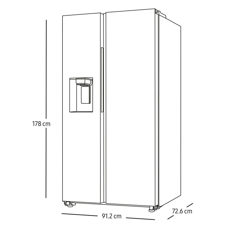 Samsung Refrigerador 22" Side By Side