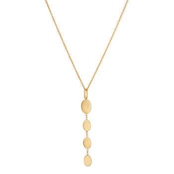 Dije, Óvalos, Oro Amarillo de 14K