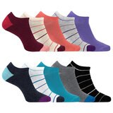 K. Bell Calcetines para Dama 10 piezas Rojo