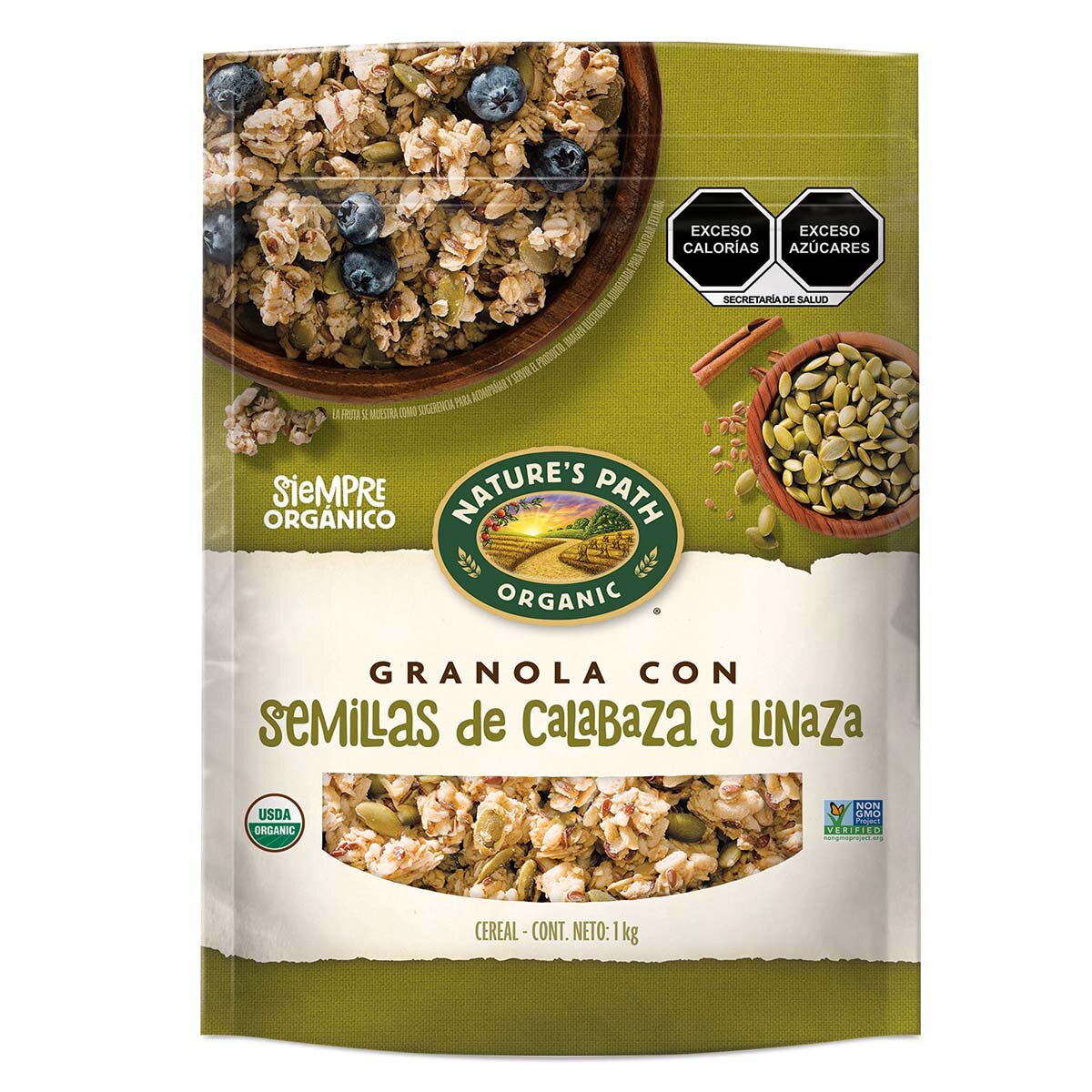 Natures Path Granola con Semillas de Calabaza y Linaza 1 kg