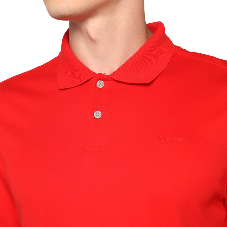 Calvin Klein Polo para Caballero Rojo Grande