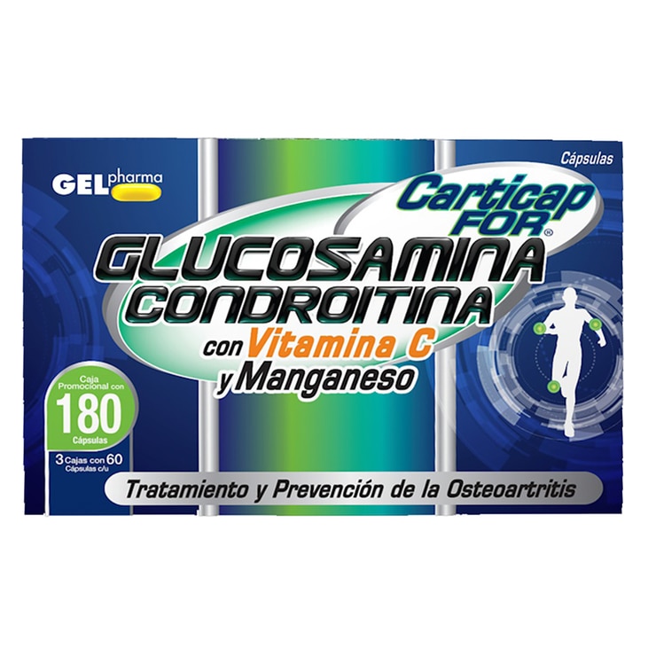 Carticap Glucosamina y condroitina 180 cápsulas Costco México