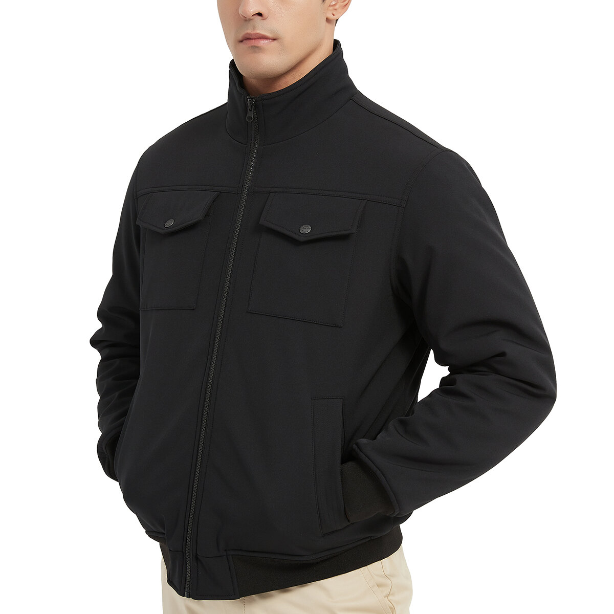 Hawke & Co Chamarra para Caballero Negro Extra Grande Hawke & Co Chamarra para Caballero Negro Extra Grande