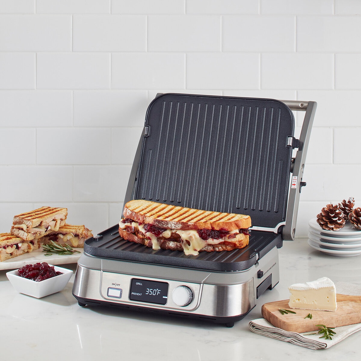 Cuisinart, Parilla y Plancha Eléctrica, 5 en 1