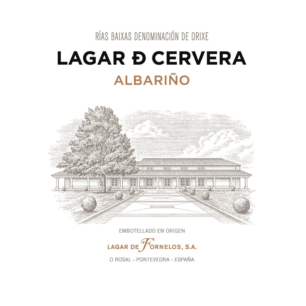 Vino Blanco Lagar D Cervera Albariño 750 ml.