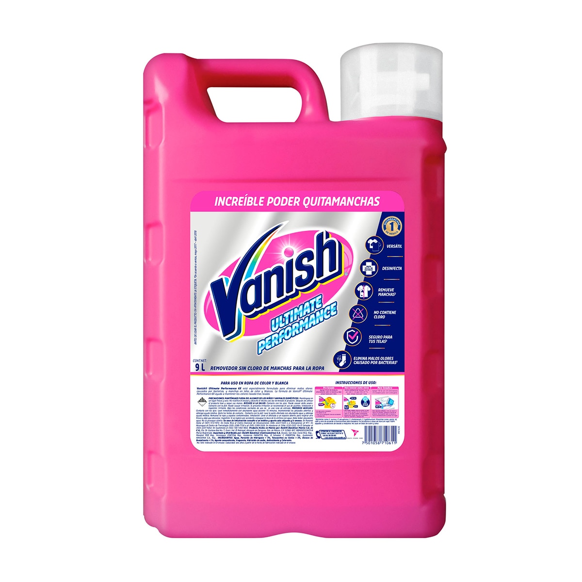 Vanish Ultimate Performance Removedor sin Cloro de Mancha...