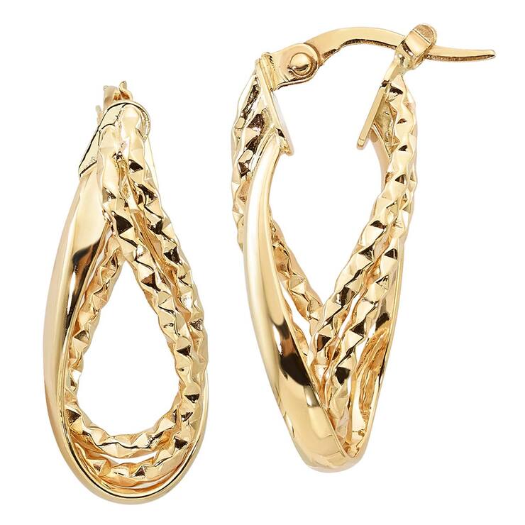 Aretes, Oro Amarillo de 14kt