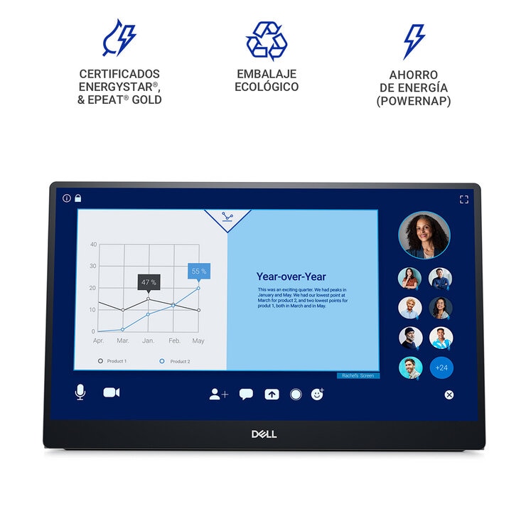 DELL Monitor Portátil 14" Full HD