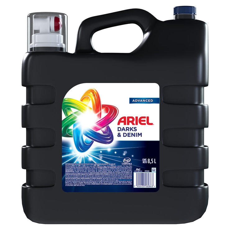 Ariel Black Detergente Líquido para Ropa Negra 8.5 l
