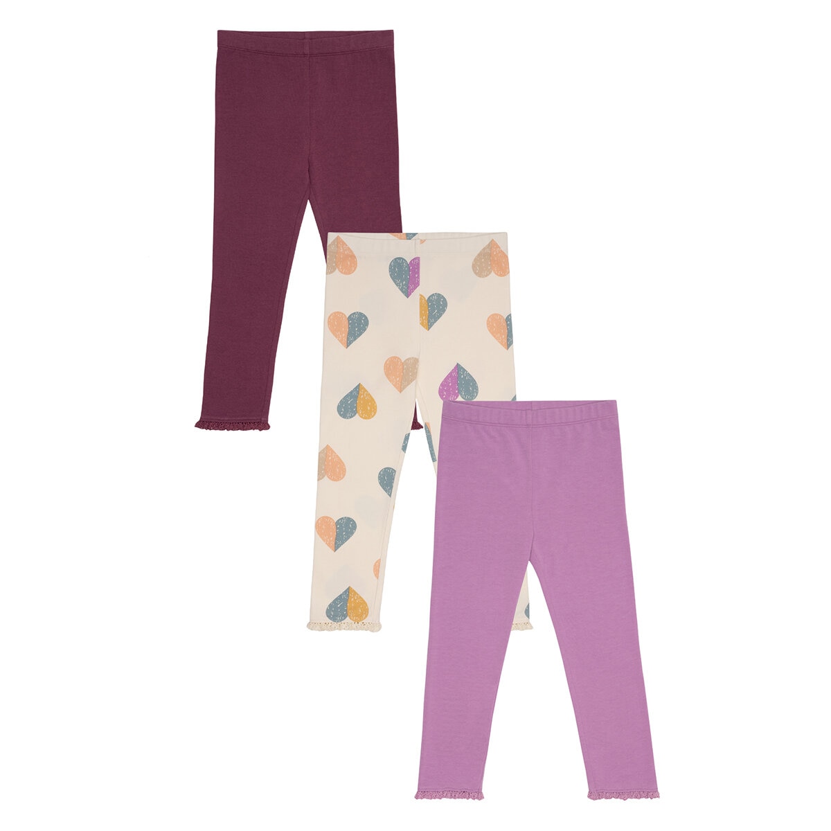 Pekkle Leggings para Niñas 3 piezas Varias Tallas y Colores
