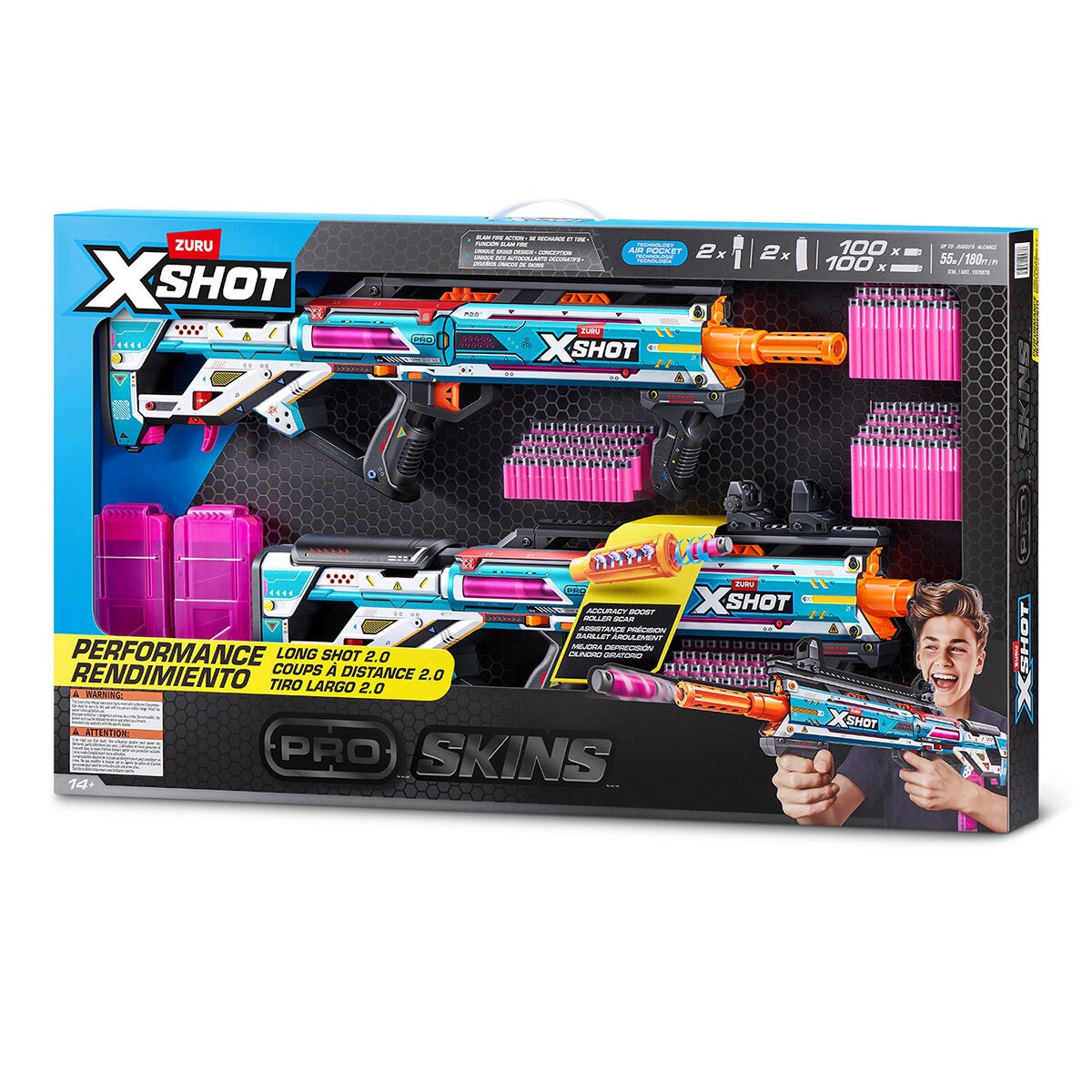 X- Shot Pro Long shot, Lanzadores de Dardos de Espuma X- Shot Pro Long shot, Lanzadores de Dardos de Espuma