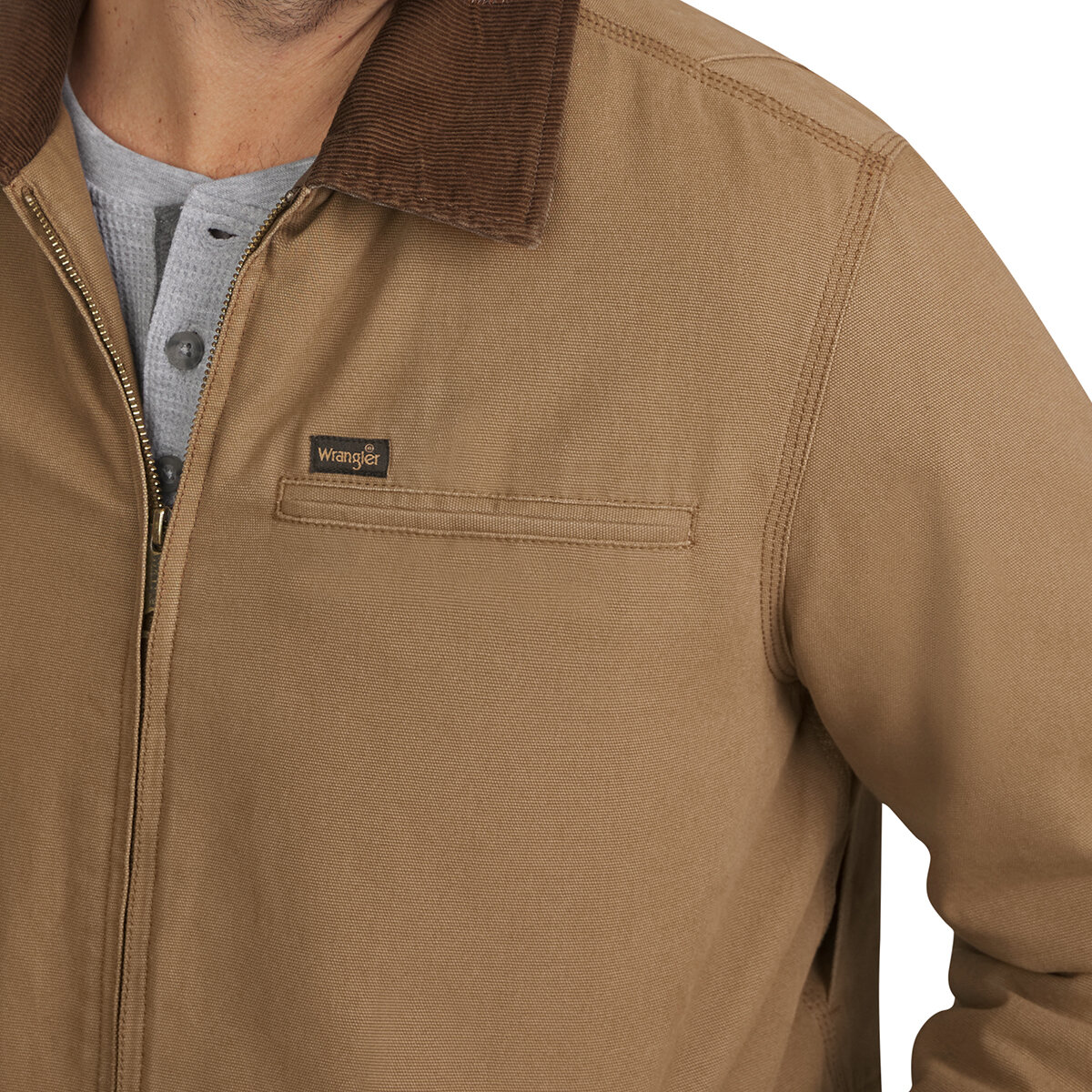 Wrangler Chamarra para Caballero Café Chica