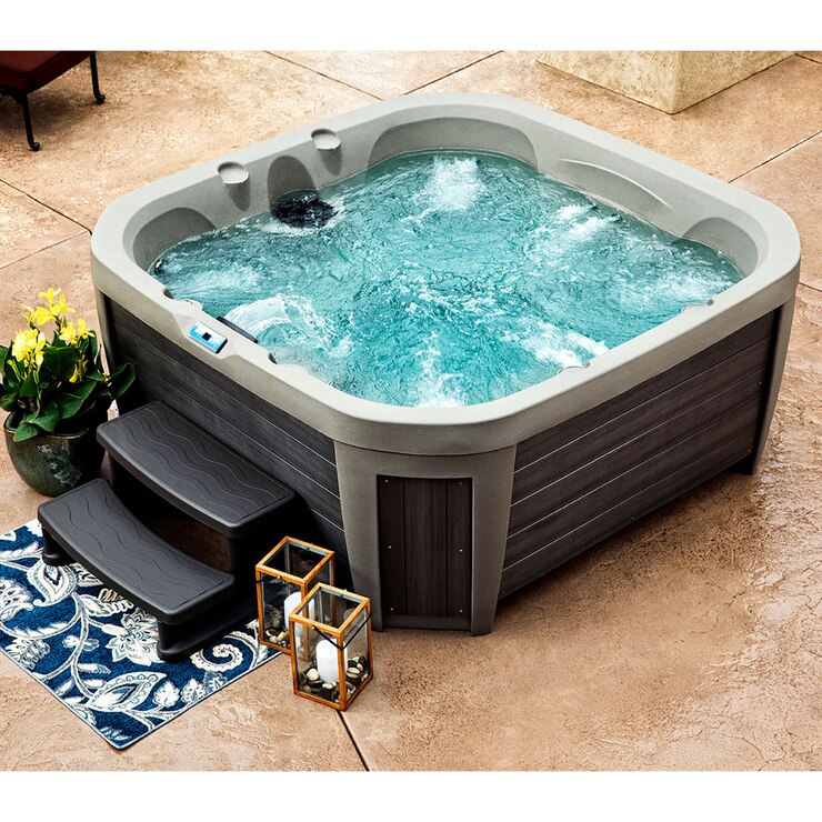 Aquaterra spa Maderas 45Jet Non lounger para 6 personas gris Costco