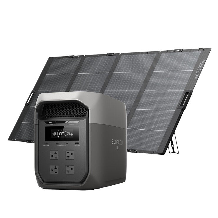 EcoFlow, Estación de Energía Portátil Delta 3 Max + Panel Solar 400W