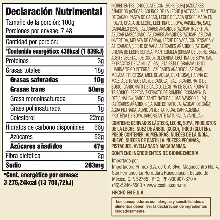 Kirkland Signature Enjambres de S'mores con Caramelo 748 g