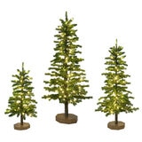 Árboles Iluminados con 240 Luces LED Juego de 3 Pzas.