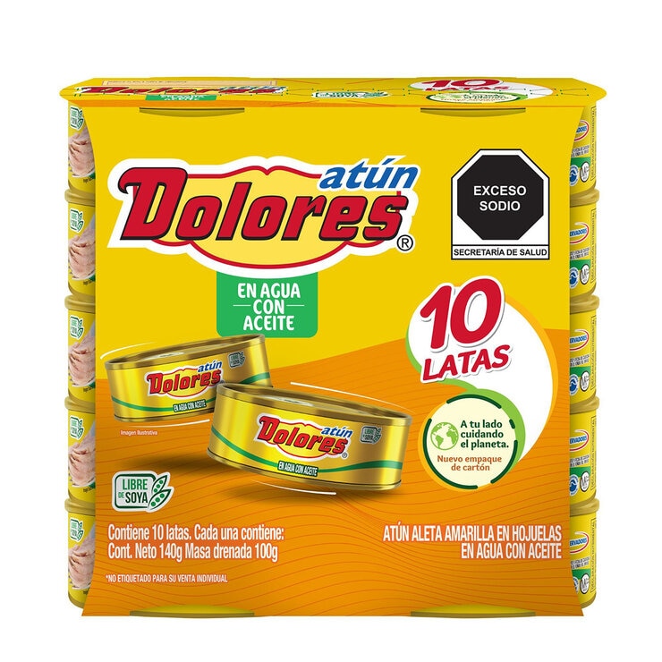 Dolores Atún en Aceite 10 pzas de 140 g