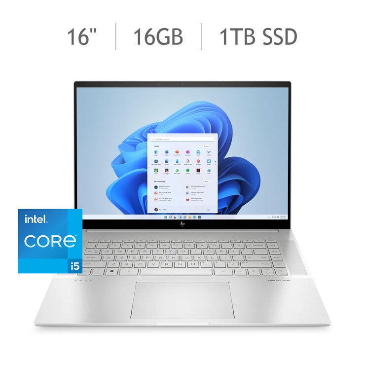 HP Envy 16-h1001la Laptop 16" 2.8K OLED Intel Core i7 16GB 1TB SSD + Mochila