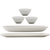 Juego para Servir de Melamina 5 piezas Blanca