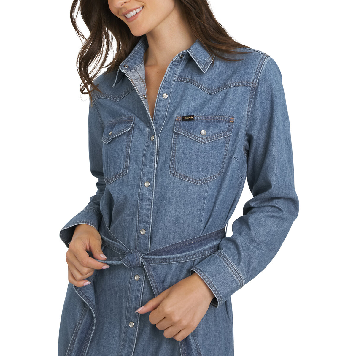 Wrangler Vestido de Mezclilla para Dama Azul Extra Grande