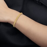 Pulsera para Dama, Oro Amarillo de 14K de 19cm