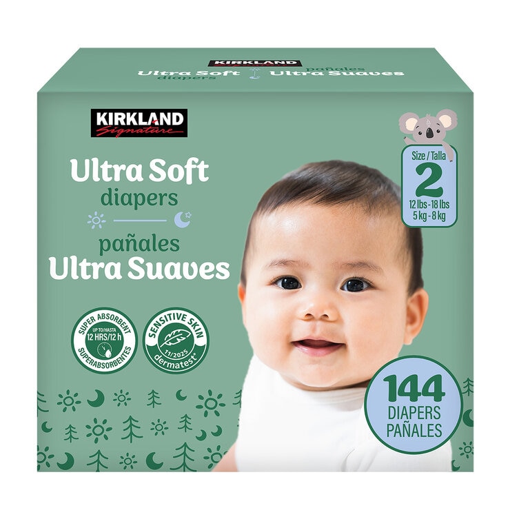 Kirkland Signature Pañales Etapa 2 Unisex 144 pzas Kirkland Signature Pañales Etapa 2 Unisex 144 pzas