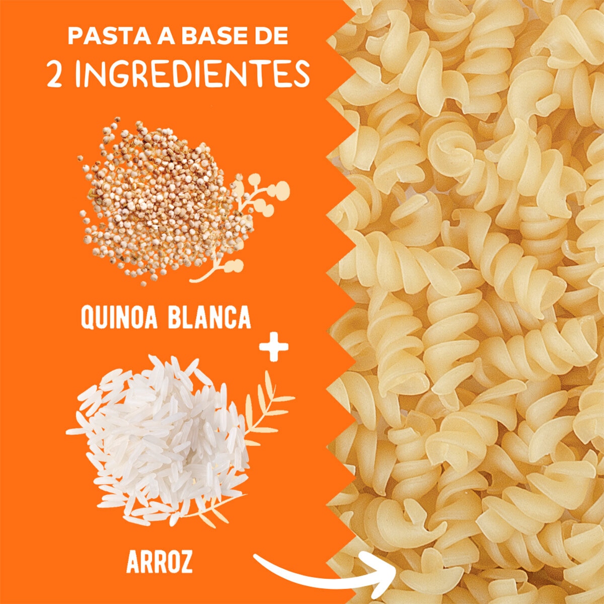 América Orgánica Fusilli de Arroz y Quinoa Libre de Gluten de 907 g