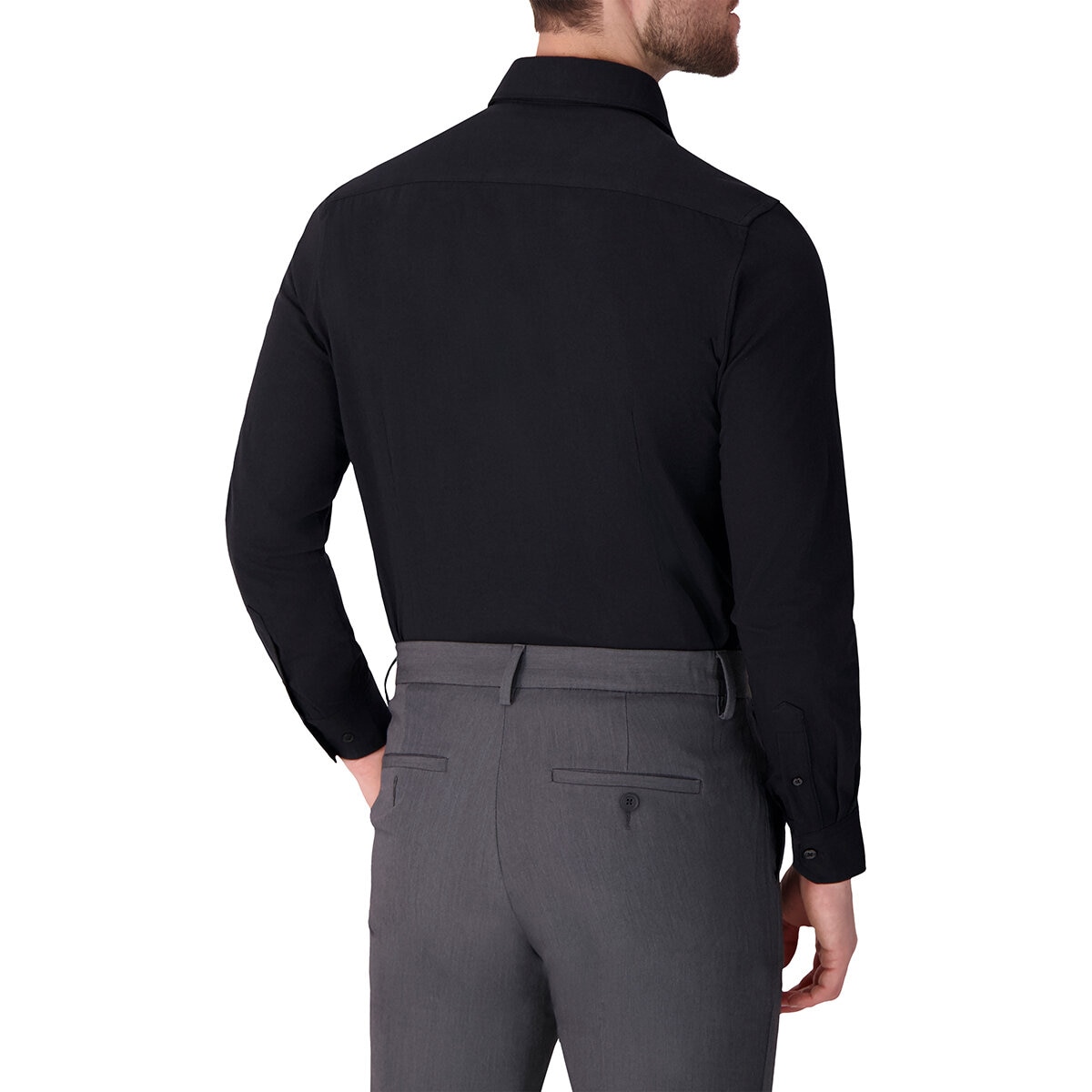 Victor Emmanuel Camisa para Caballero Negro Cuello 15 Manga 32/33