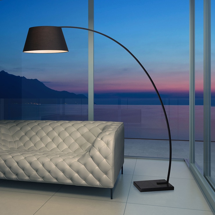 Zuo, Vortex, lámpara de piso, negro Costco México