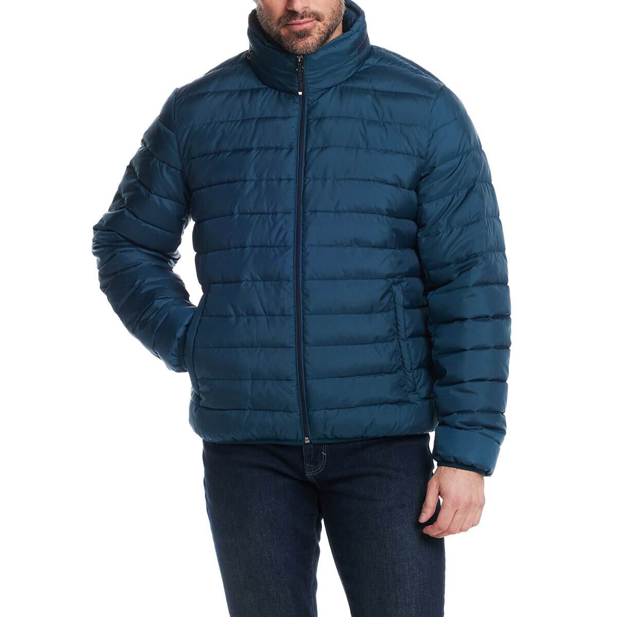 Weatherproof Chamarra empacable para Caballero Verde Extra Grande