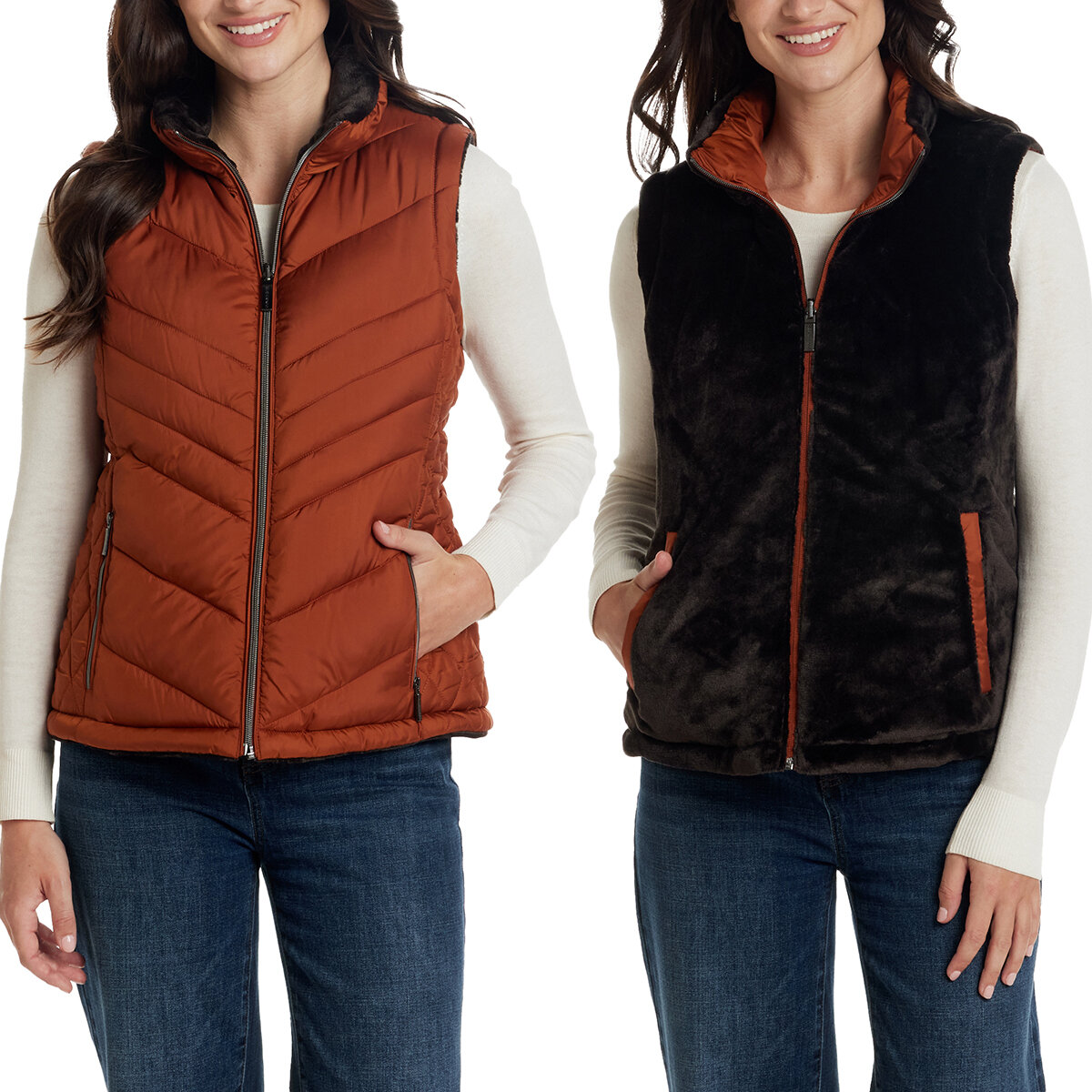 Weatherproof Chaleco Reversible para Dama Varias Tallas y Colores Weatherproof Chaleco Reversible para Dama Varias Tallas y Colores